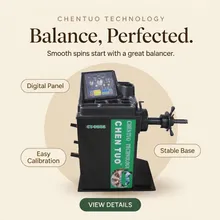CT9905 Microprocessor Controlled Push Button Intuitive Wheel Balancer System