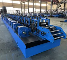 Macchina per la formatura a freddo dei binari della porta a rullo metallico e canale di supporto
