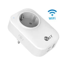 ฟังก์ชันการตั้งเวลาเสียบปลั๊ก WiFi อัจฉริยะ การควบคุมด้วยเสียง การควบคุมแบบไร้สาย