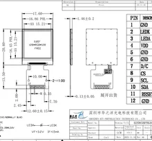 Fabrika Satışı 0.85 İnç Küçük Boyut TFT LCD Ekran Modülü Modülü