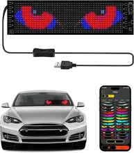 شاشة عرض LED رقمية مرنة قابلة للبرمجة، تحكم عبر تطبيق ذكي، نص مخصص، نمط مخصص، لوحة مصفوفة للرسوم المتحركة