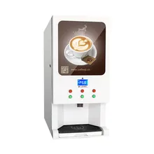 Macchina per tè da fabbrica con dispenser di caffè e tre contenitori per polvere