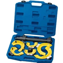 Juego de herramientas extractoras de resortes de estría intercambiables para horquillas y resortes de bobina