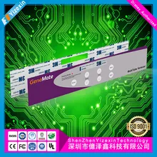 Teclado multifuncional con panel de membrana, interruptor táctil LED y botón pulsador para PC con CCC
