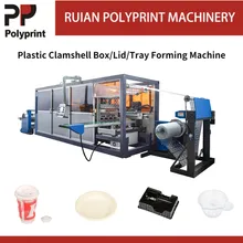 Máy sản xuất bao bì nhựa đa chức năng cho thực phẩm nhanh bằng vật liệu PVC PS Pet