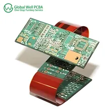 Placa de PCB Flexível Rígida Personalizada para Aplicações Eletrônicas
