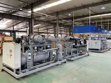 Unità compressore frigorifero parallelo a vite