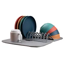 Supporto per asciugatura piatti multifunzionale in ABS antiscivolo, supporto per utensili da cucina, rack di stoccaggio in plastica PP per lavello e piano di lavoro