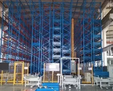 Sistem Rak Gudang Otomatis dengan Rak Radio Shuttle dan Rak Pallet Baja Tahan Lama