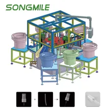 Hochleistungsautomatisierte Produktionslinie 6-Position Maschinenbau für Sprühgeräte zur Montage von Rohr-Einsätzen