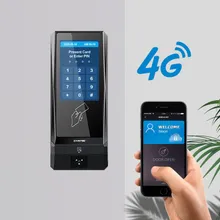 Sistema de Controle de Acesso com Leitor de Cartão IC, Leitor RFID, Teclado e Scanner de Código QR Baseado em Web TCP IP 13.56MHz