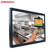 Sistem Pemesanan Makanan Layar Sentuh Kapasitif All in One Komputer POS Dinding 21.5 Inci