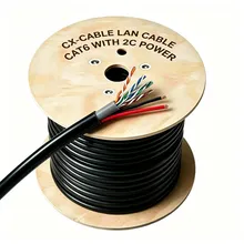 Kommunikationsdatenkabel UTP Cat5e mit Stromkabel Kameramonitorsystem