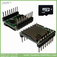MCU contrôlable module MP3, Module MICRO MP3, Nano module MP3 (TPTF16P)