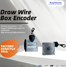 8-30V Encoder Rotativo de Fio de Aço com Saída Absoluta Incremental 5m Comprimento