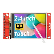 Módulo de Pantalla TFT LCD Táctil Resistivo 2.4 Pulgadas 320X240 Resolución para Proyectos DIY de Arduino y Sistemas Embebidos