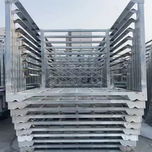 Estante de estilo cuadrado, estante de metal ordenado, estante de almacén, crea un ambiente de trabajo ordenado