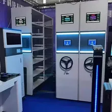 منصة مستودع ذكي متكاملة أرشيف رقمي خزانة بيانات متنقلة تعمل باليد نظام مراقبة رفوف كثيفة حديثة