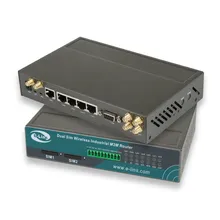 อุปกรณ์เราท์เตอร์ซิมไวไฟที่มีการป้อนข้อมูลดิจิตอล เอาต์พุต GPS VPN ซิมคู่