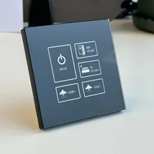 Sistema de Control de Hotel Inteligente Personalizar Interruptor de Vidrio LED para Habitaciones de Huéspedes
