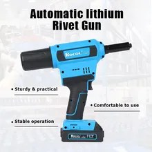 เครื่องยิงรีเวทแบตเตอรี่ลิเธียม Rl-520 เครื่องมือรีเวทแบบไร้สาย ประหยัดแรงงานและมีประสิทธิภาพในการรีเวท