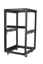Produzione 4 Posto Telaio Aperto Rack Dati con Ruote per Networking