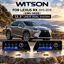 12.3 Inch Linux System Car Stereo for Lexus Rx200 Rx270 Rx300 Rx350 Rx400h Rx450h 2015-2019 OEM Style Screen Upgrade Dual System GPS Navigation Player with Wire