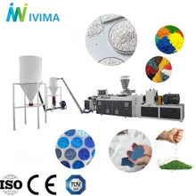 Linea di granuli in PVC ad alta capacità e alta resistenza, macchina per il riciclaggio e il trattamento della plastica