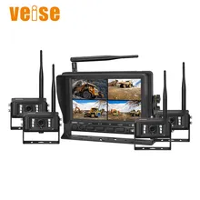 차량 트럭 7 인치 모니터 HD 무선 Ahd 후방 시야 역방향 백업 카메라 시스템