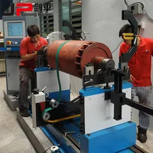 Elektrik Motoru Rotoru Yatay Kayış Tahrik Dengeleme Makinesi
