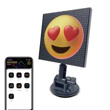 แอปใหม่ควบคุมรถยนต์มือถือหน้าต่างด้านหลังจอแสดงผล LED แสดงอารมณ์กรอบรูปดิจิตอลพร้อมการแสดงผล LED ที่สามารถตั้งโปรแกรมได้