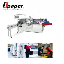 Machine de conditionnement automatique de papier tissue pour boîtes cubiques Machine de conditionnement automatique de papier tissue pour boîtes cubiques