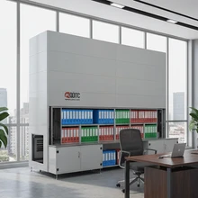 Système d'inventaire de rack en acier à grande capacité avec carrousel de stockage vertical efficace