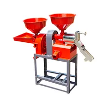 Mulino di riso combinato, piccolo impianto di lavorazione del riso. Macchina per mulino di riso