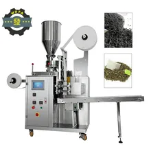 Macchina automatica per il confezionamento di sacchetti di tè interni ed esterni con filo e etichetta, confezionatrice di tè completamente automatica