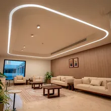 Randloses Einbau-Rund-Eck-Rechteck-Quadrat-LED-Linienlicht mit maßgeschneiderter Größe Dali-Dimmung