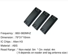 ملصق ملصق RFID UHF مخصص طويل المدى جاف / رطب