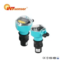 RS485 Instrumen Level Meter Digital Otomatis Kontrol Sensor Level Cairan Ultrasonik Transmitter Level