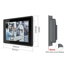 19-Inch คอมพิวเตอร์จอสัมผัสแบบฝังตัวสำหรับการควบคุมอุตสาหกรรม การตรวจสอบความปลอดภัย จอแสดงผลแบบรวมทุกอย่าง