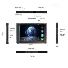 Fabrik individuell angefertigtes 10 Zoll Datensammlung Tablet Industrie IP67 robustes Tablet-PC