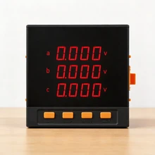 Meter Daya Multifungsi Tiga Fase dengan Tampilan LED untuk Pemasangan Panel