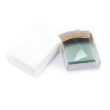 Lâminas de Microscópio Pré-Limpas Coloridas Foscas