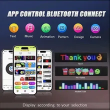 Timelux LED-Matrixpanel Bluetooth APP-Steuerung USB-Animation LED-Schildanzeige