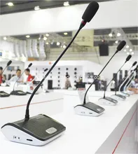 Sistema de Conferencia Digital con Cable de Escritorio, Unidad de Delegado, Micrófono, Sistema de Audio para Conferencias