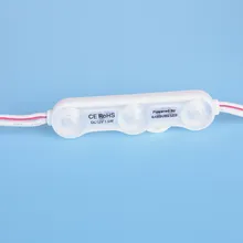 Módulo de Luz de Publicidade LED à Prova d'Água 1.5W Luz 2835 Chip Módulo de Lente Três Luzes Destaque