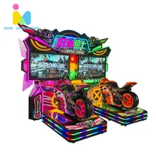 Moto Elettrica a Moneta 2 Giocatore Wild Rider Simulatore di Guida di Auto da Corsa Dinamico Macchina da Gioco Arcade