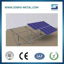 Support fixe pour panneaux solaires pour système photovoltaïque au sol