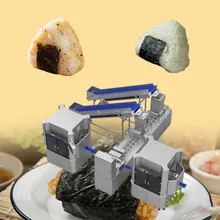 Tam Otomatik Pirinç Yaprak Makineleri Üçgen Pirinç Topu Üretim Hattı ve Paketleme Makinesi Yüksek Üretim Verimliliği