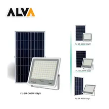 Alva 100W Hochleistungs-LED-Solarlicht LED-Flutlicht mit Fernbedienung Lichtsteuerung Digitalanzeige Timer Fernbedienung Lichtsteuerung Energiesparlampe
