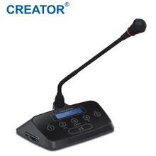 Microfono digitale cablato per conferenze audio con pulsante touch Creator